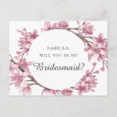 Search for will you be my bridesmaid postcards Floral