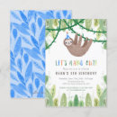 Search for sloth invitations Zoo party