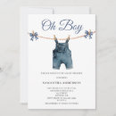 Search for overalls baby shower invitations Blue
