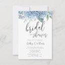 Search for blue hydrangea bridal shower invitations Modern