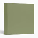Search for sage green color binders Plain
