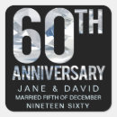 Search for 60th anniversary wedding stickers Married