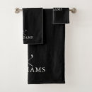 Search for fathers day bath towels Black and white