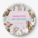 Search for farm birthday plates Party animals