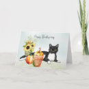 Search for cat thanksgiving cards Black and white cat