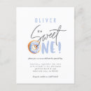 Search for one sweet boy birthday invitations Blue