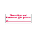 Search for please sign rubber stamps Teacher
