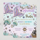 Search for mermaid and pirate invitations Girl