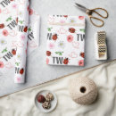 Search for ladybugs wrapping paper Birthday party