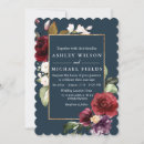 Search for burgundy and teal invitations Elegant