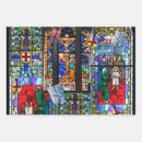 Search for stained glass wrapping paper Church