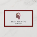 Search for school psychologist business cards Minimalist