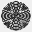 Search for black and white circles template stickers Optical illusion