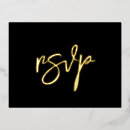 Search for gold rsvp cards Typography