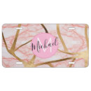 Search for girly license plates Marble