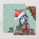 Search for siberian husky christmas cards Xmas
