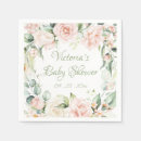 Search for blush floral napkins Baby girl