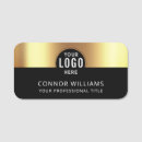 Search for black and gold name tags Modern