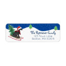 Search for christmas dog return address labels Black lab