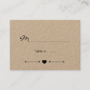 Search for heart shaped wedding place cards Chic