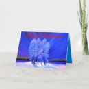Search for northern lights christmas cards Forest