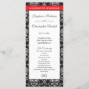 Search for black red wedding programs Ceremony