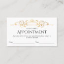 Search for hairstylist appointment cards white