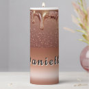 Search for rose gold candles Elegant script
