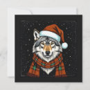 Search for wolf christmas cards Santa