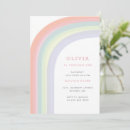 Search for pastel rainbow birthday invitations Hearts