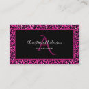 Search for hot pink and black business cards For her