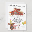 Search for cow birthday invitations Watercolor