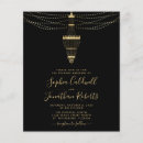 Search for chandelier wedding invitations Gold