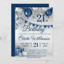 Search for male 21st birthday invitations Masculine