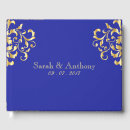 Search for royal blue wedding guest books Vintage