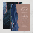 Search for navy blue and dusty rose wedding invitations Chic