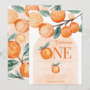Search for little cutie 1st birthday invitations Watercolor