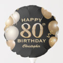 Search for black and gold balloons Birthday party