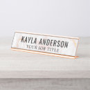 Search for rose gold name plates Business