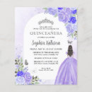 Search for purple quinceanera invitations Watercolor floral