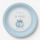 Search for blue pumpkin plates First birthday