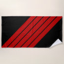 Search for red and black beach towels Stripes