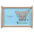 Search for elephant serving trays Illustration