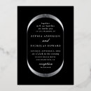 Search for silver and gold wedding invitations Black