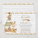 Search for teepee baby shower invitations Rustic