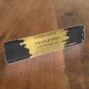 Search for luxury name plates Metallic