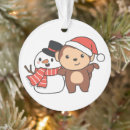 Search for monkey ornaments Snow