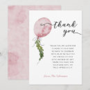 Search for balloon thank you cards Girl