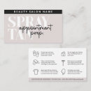 Search for tips for business cards Beauty salon