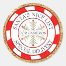 Search for nice list stickers From santa